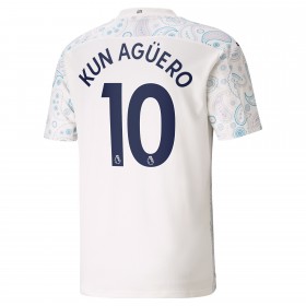 Fußballtrikots Manchester City Sergio Agüero 10 2020-2021 Kurzarm Ausweichtrikot kaufen